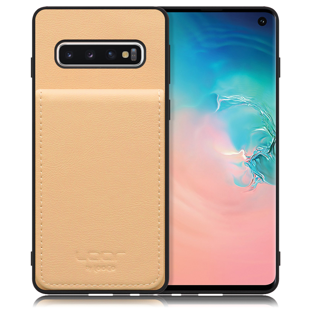 [ LOOF BASIC-SHELL SLIM CARD ] Galaxy S10 / SC-03L / SCV41 galaxys10 ケース 背面 カード収納 カード入れ カードポケット カバー スマホケース 薄型 大容量 本革 [ Galaxy S10 ]