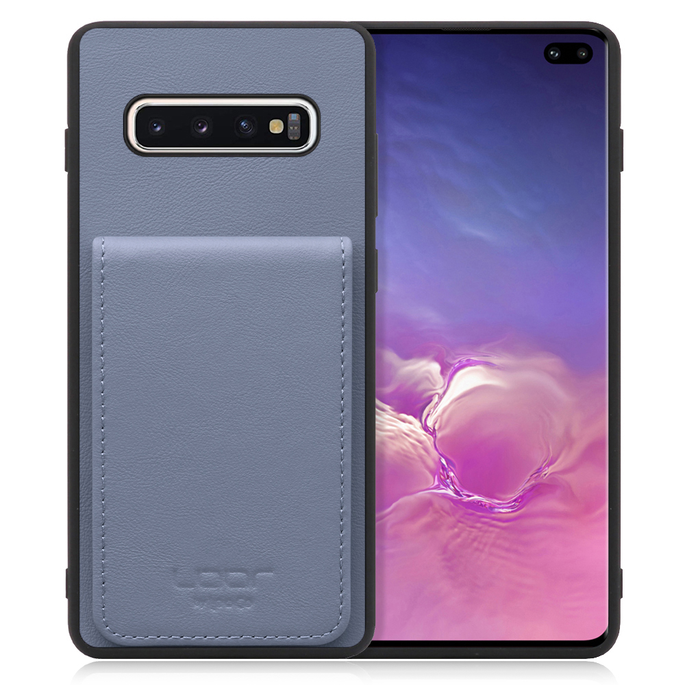 [ LOOF BASIC-SHELL SLIM CARD ] Galaxy S10+ / SC-04L / SCV42 s10plus s10 plus ケース 背面 カード収納 カード入れ カードポケット カバー スマホケース 薄型 大容量 本革 [ Galaxy S10+ ]