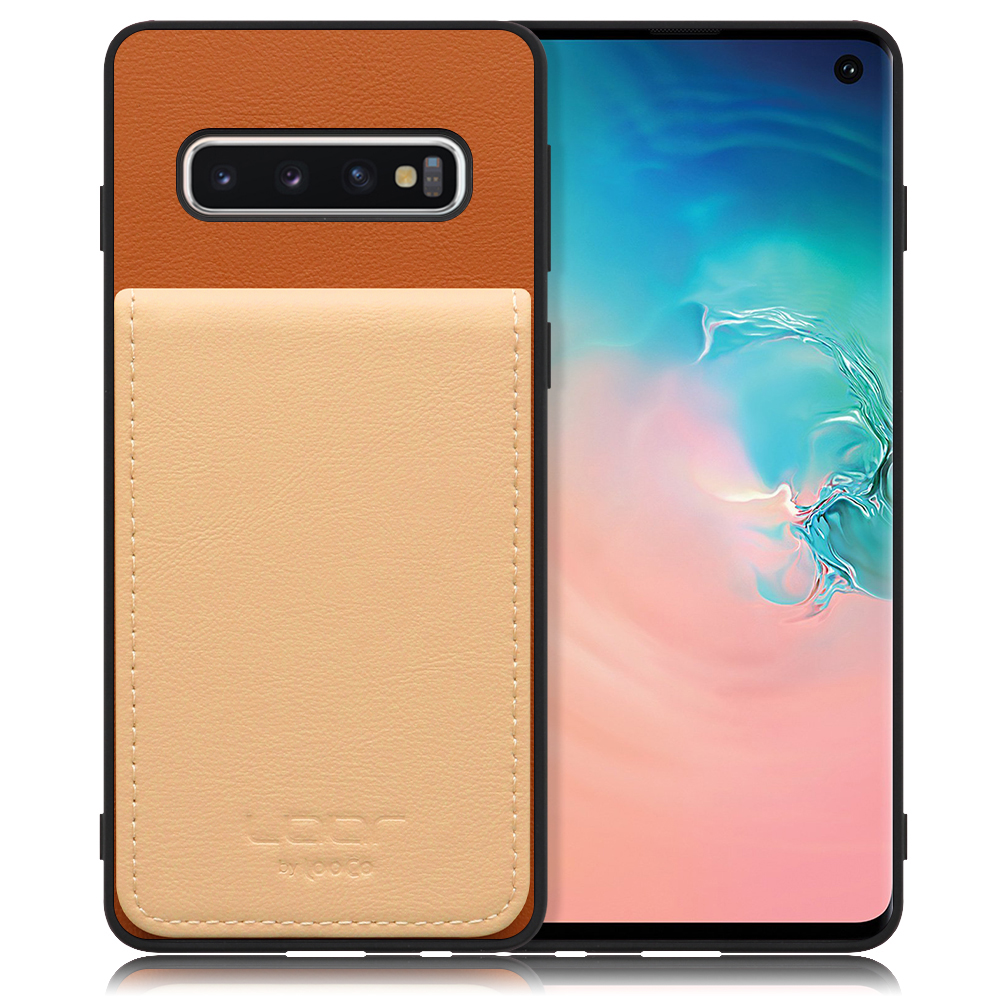 [ LOOF BASIC-SHELL SLIM CARD ] Galaxy S10 / SC-03L / SCV41 galaxys10 ケース 背面 カード収納 カード入れ カードポケット カバー スマホケース 薄型 大容量 本革 [ Galaxy S10 ]