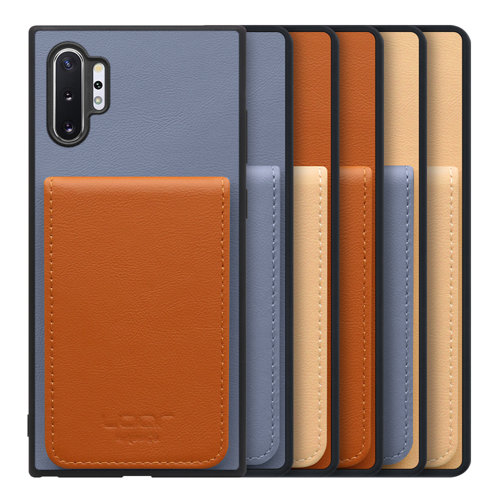 [ LOOF BASIC-SHELL SLIM CARD ] Galaxy Note10+ / SC-01M / SCV45 note10+ note10plus note10 plus ケース 背面 カード収納 カード入れ カードポケット カバー スマホケース 薄型 大容量 本革 [ Galaxy Note10+ ]