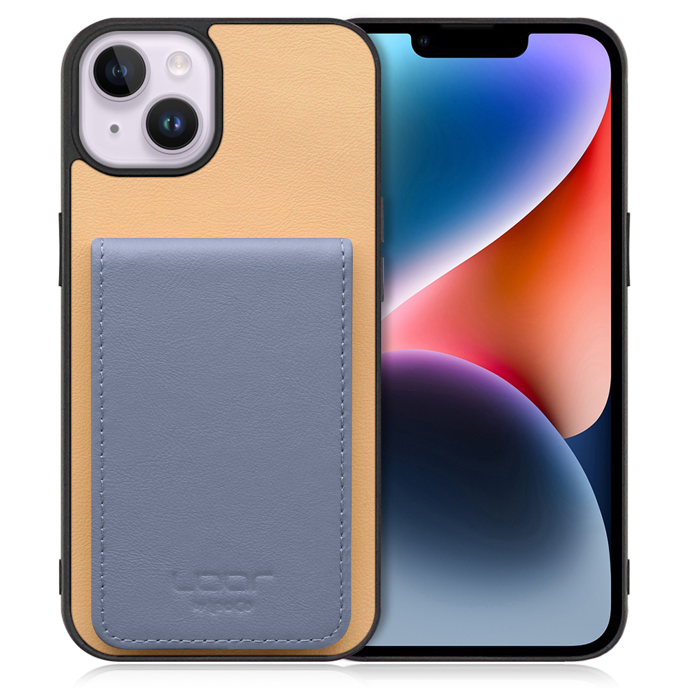 [ LOOF BASIC-SHELL SLIM CARD ] iPhone 14 Plus iphone14plus 14plus 14+ プラス ケース 背面 カード収納 カード入れ カードポケット カバー スマホケース 薄型 大容量 本革 [ iPhone 14 Plus ]