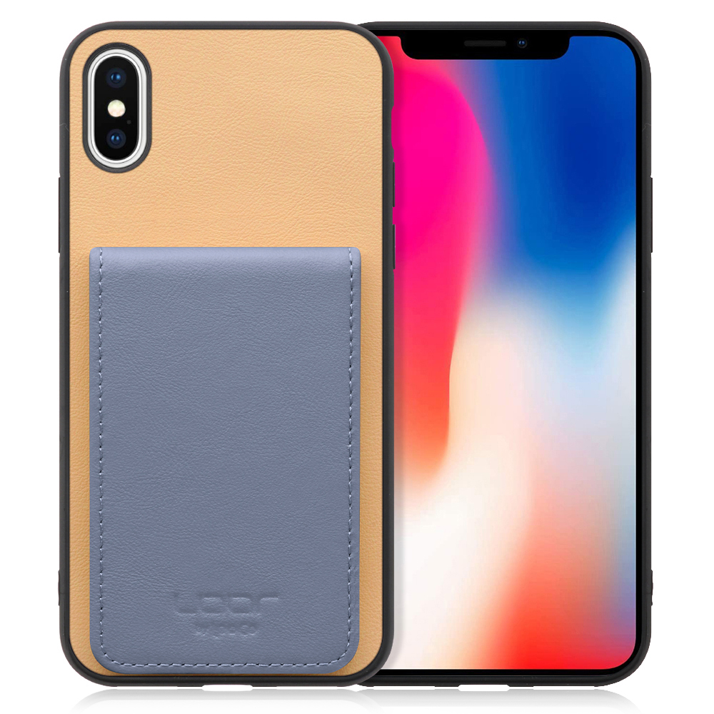 [ LOOF BASIC-SHELL SLIM CARD ] iPhone X / XS iPhonex iPhonexs ケース 背面 カード収納 カード入れ カードポケット カバー スマホケース 薄型 大容量 本革 [ iPhone X / XS ]