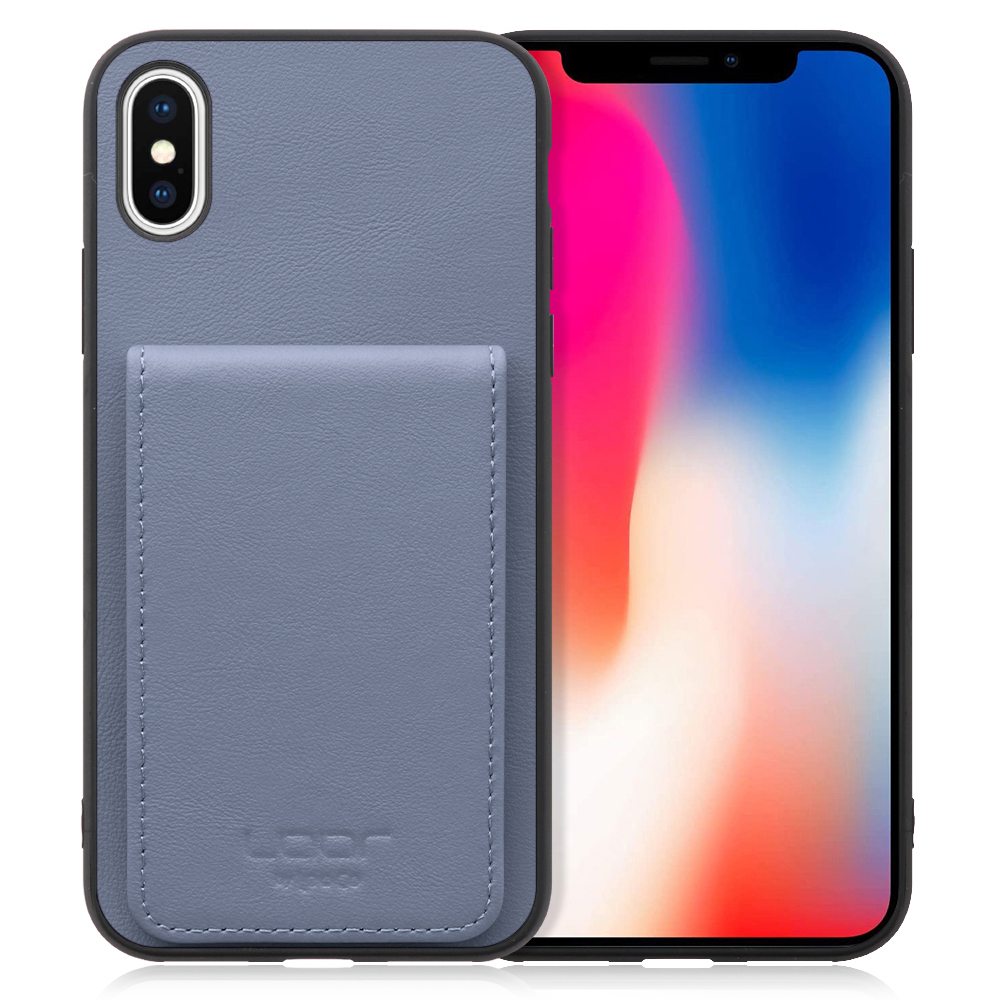 [ LOOF BASIC-SHELL SLIM CARD ] iPhone X / XS iPhonex iPhonexs ケース 背面 カード収納 カード入れ カードポケット カバー スマホケース 薄型 大容量 本革 [ iPhone X / XS ]