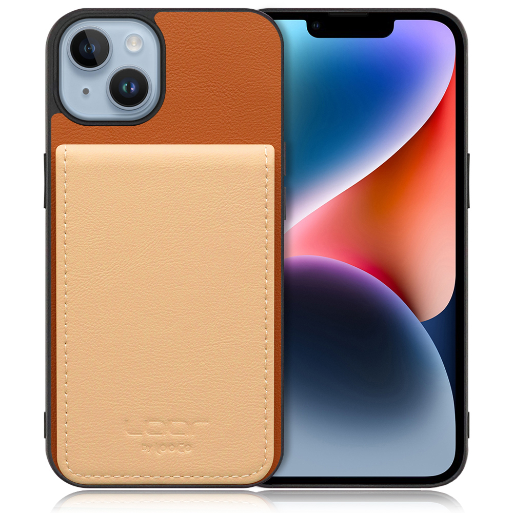 [ LOOF BASIC-SHELL SLIM CARD ] iPhone 14 iphone14 ケース 背面 カード収納 カード入れ カードポケット カバー スマホケース 薄型 大容量 本革 [ iPhone 14 ]