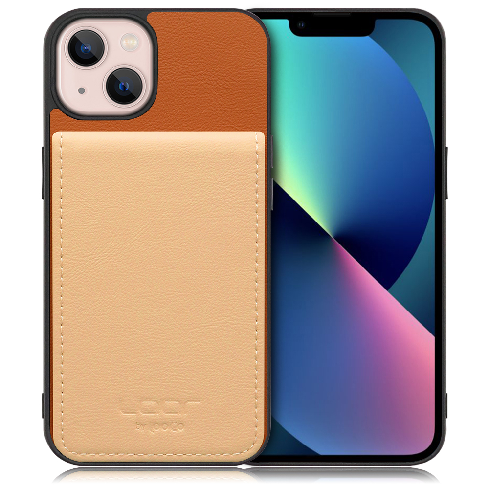 [ LOOF BASIC-SHELL SLIM CARD ] iPhone 13 iphone13 ケース 背面 カード収納 カード入れ カードポケット カバー スマホケース 薄型 大容量 本革 [ iPhone 13 ]