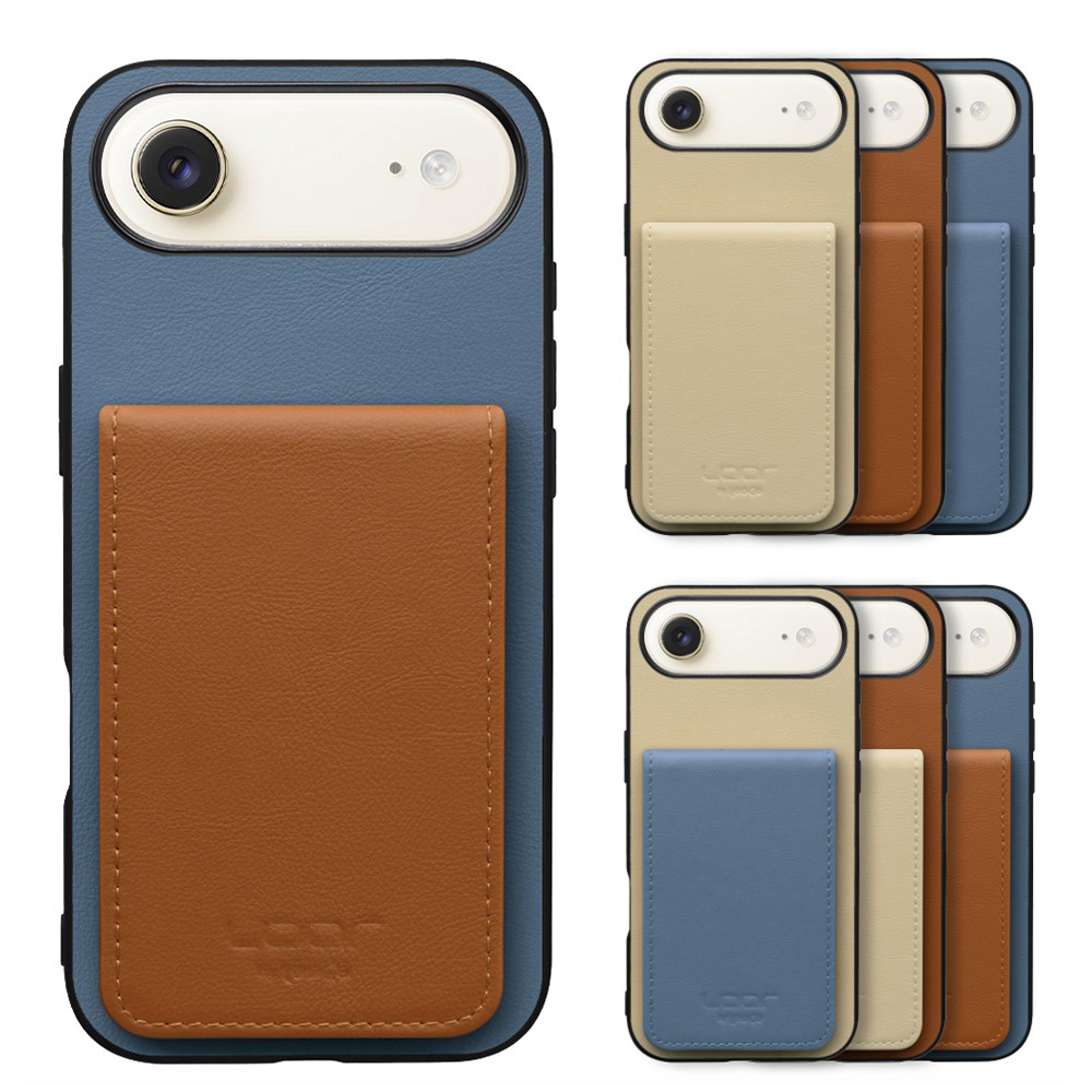 [ LOOF BASIC-SHELL SLIM CARD 4カード ] iPhone Air iPhone Air アイフォン エア iPhoneAir ケース 背面 カード収納 カード入れ カードポケット カバー スマホケース 薄型 大容量 本革 [ iPhone Air 用 ]