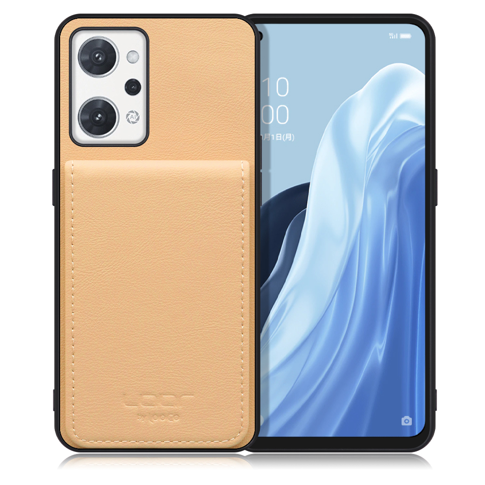 [ LOOF BASIC-SHELL SLIM CARD ] OPPO Reno7 A / Reno9 A OPG04 / CPH2523 reno7a reno 7a reno9a reno 9a ケース 背面 カード収納 カード入れ カードポケット カバー スマホケース 薄型 大容量 本革 [ OPPO Reno7 A / Reno9 A ]