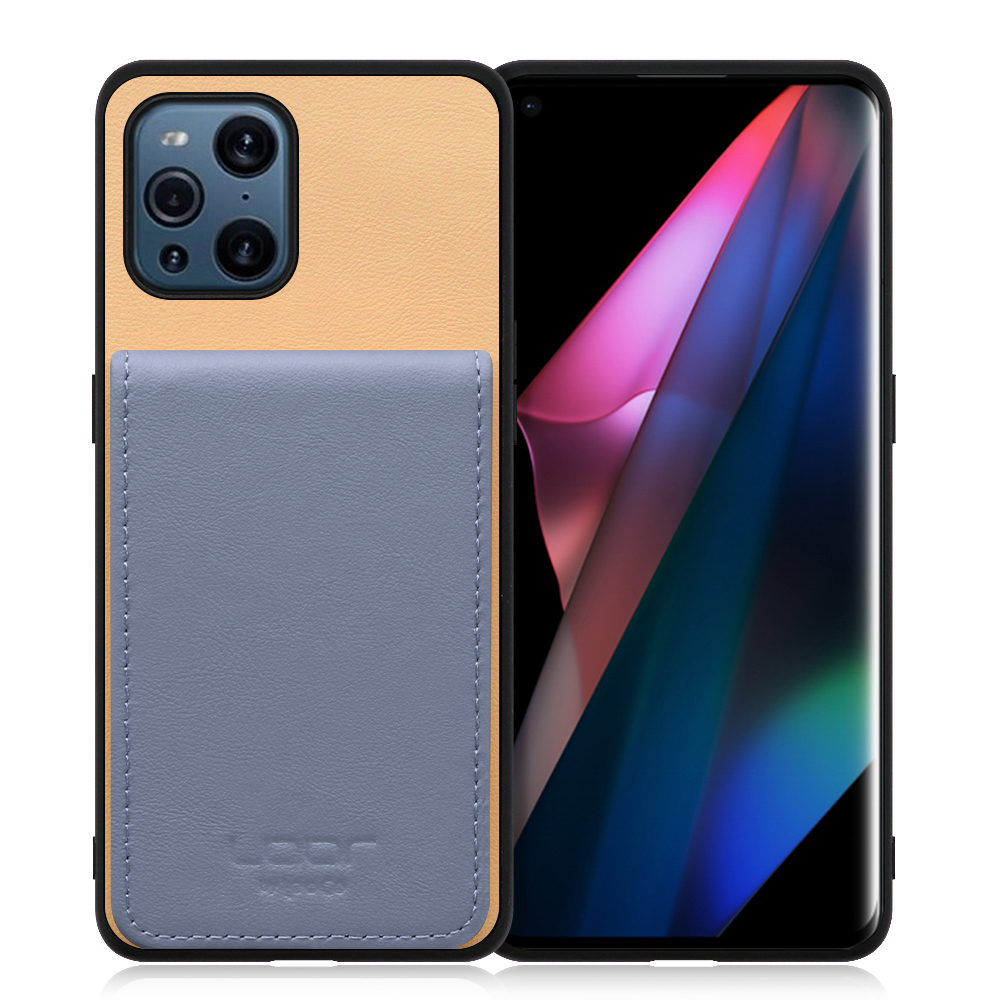 [ LOOF BASIC-SHELL SLIM CARD ] OPPO Find X3 Pro / OPG03 findx3pro x3pro findx3 ケース 背面 カード収納 カード入れ カードポケット カバー スマホケース 薄型 大容量 本革 [ OPPO Find X3 Pro ]