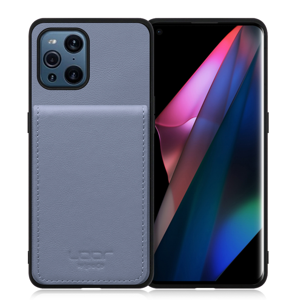 [ LOOF BASIC-SHELL SLIM CARD ] OPPO Find X3 Pro / OPG03 findx3pro x3pro findx3 ケース 背面 カード収納 カード入れ カードポケット カバー スマホケース 薄型 大容量 本革 [ OPPO Find X3 Pro ]