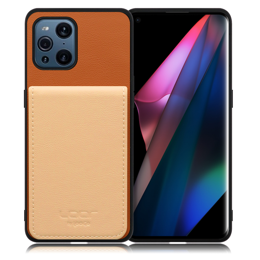 [ LOOF BASIC-SHELL SLIM CARD ] OPPO Find X3 Pro / OPG03 findx3pro x3pro findx3 ケース 背面 カード収納 カード入れ カードポケット カバー スマホケース 薄型 大容量 本革 [ OPPO Find X3 Pro ]