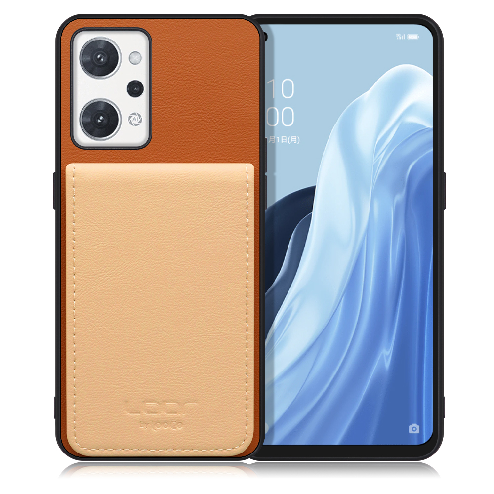 [ LOOF BASIC-SHELL SLIM CARD ] OPPO Reno7 A / Reno9 A OPG04 / CPH2523 reno7a reno 7a reno9a reno 9a ケース 背面 カード収納 カード入れ カードポケット カバー スマホケース 薄型 大容量 本革 [ OPPO Reno7 A / Reno9 A ]