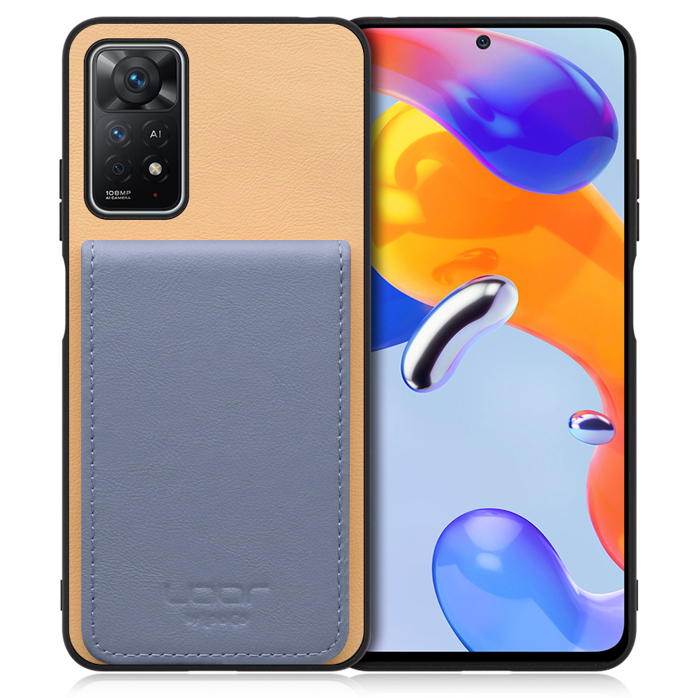 [ LOOF BASIC-SHELL SLIM CARD ] Xiaomi Redmi Note 11 Pro 5G redminote11pro5g note11pro 11pro ケース 背面 カード収納 カード入れ カードポケット カバー スマホケース 薄型 大容量 本革 [ Redmi Note 11 Pro 5G ]