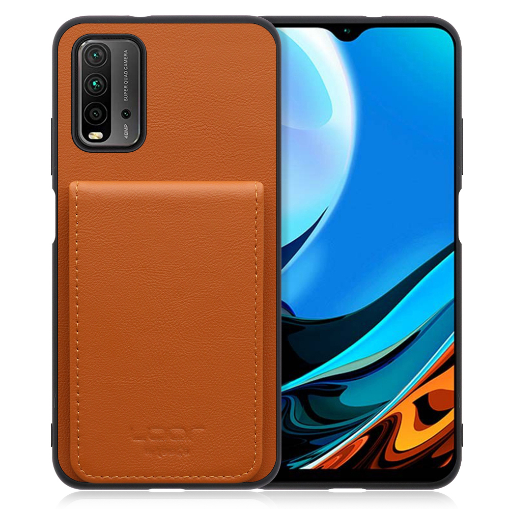 [ LOOF BASIC-SHELL SLIM CARD ] Xiaomi Redmi 9T redmi9t ケース 背面 カード収納 カード入れ  カードポケット カバー スマホケース 薄型 大容量 本革 [ Redmi 9T ]