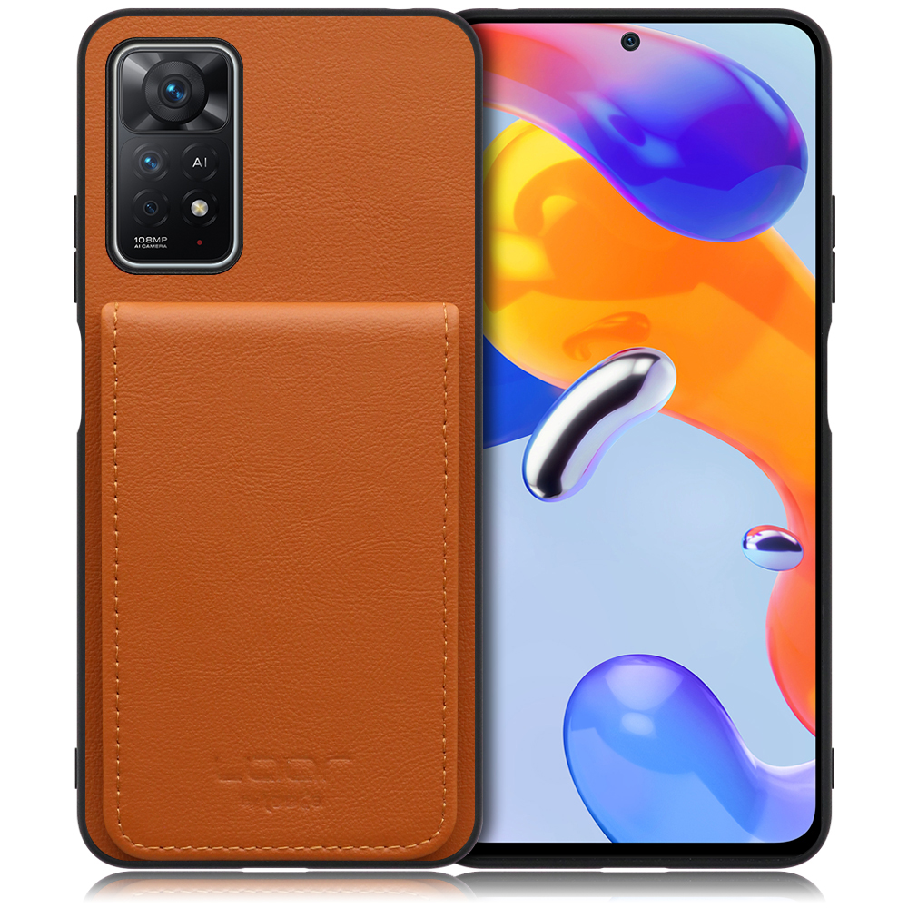 [ LOOF BASIC-SHELL SLIM CARD ] Xiaomi Redmi Note 11 Pro 5G redminote11pro5g note11pro 11pro ケース 背面 カード収納 カード入れ カードポケット カバー スマホケース 薄型 大容量 本革 [ Redmi Note 11 Pro 5G ]