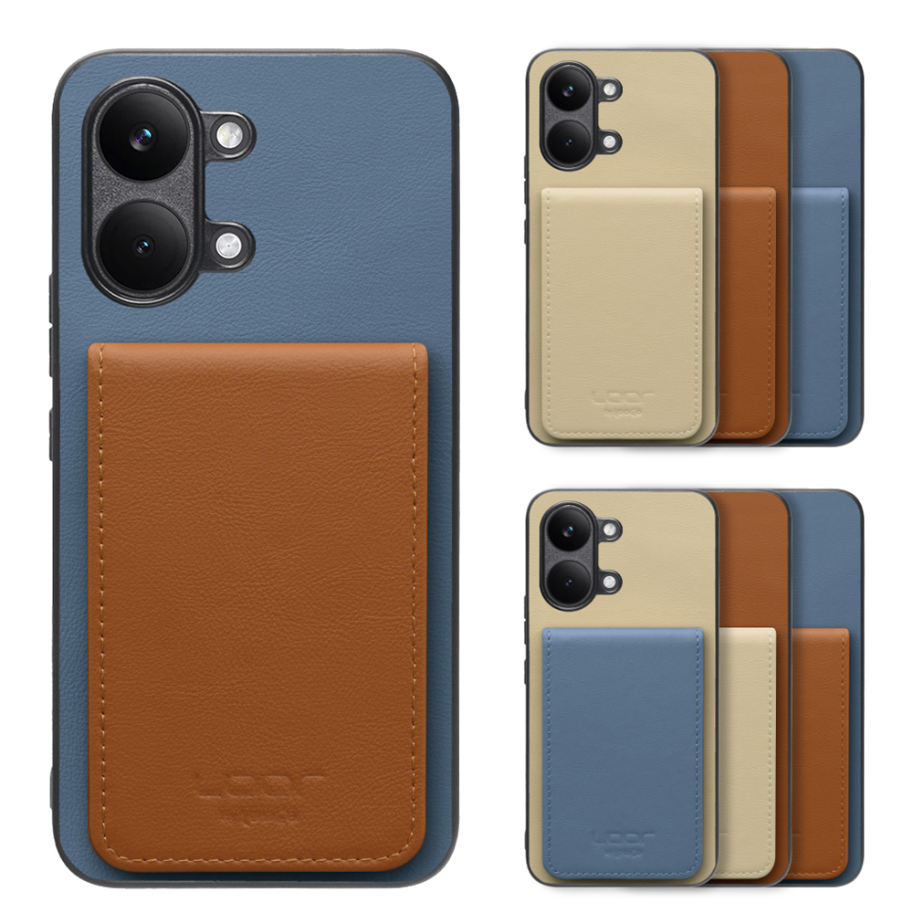 [ LOOF BASIC-SHELL SLIM CARD 4カード ] POCO X8 Pro Max Xiaomi シャオミ ケース 背面 カード収納 カード入れ カードポケット カバー スマホケース 薄型 大容量 本革 [ POCO X8 Pro Max ]