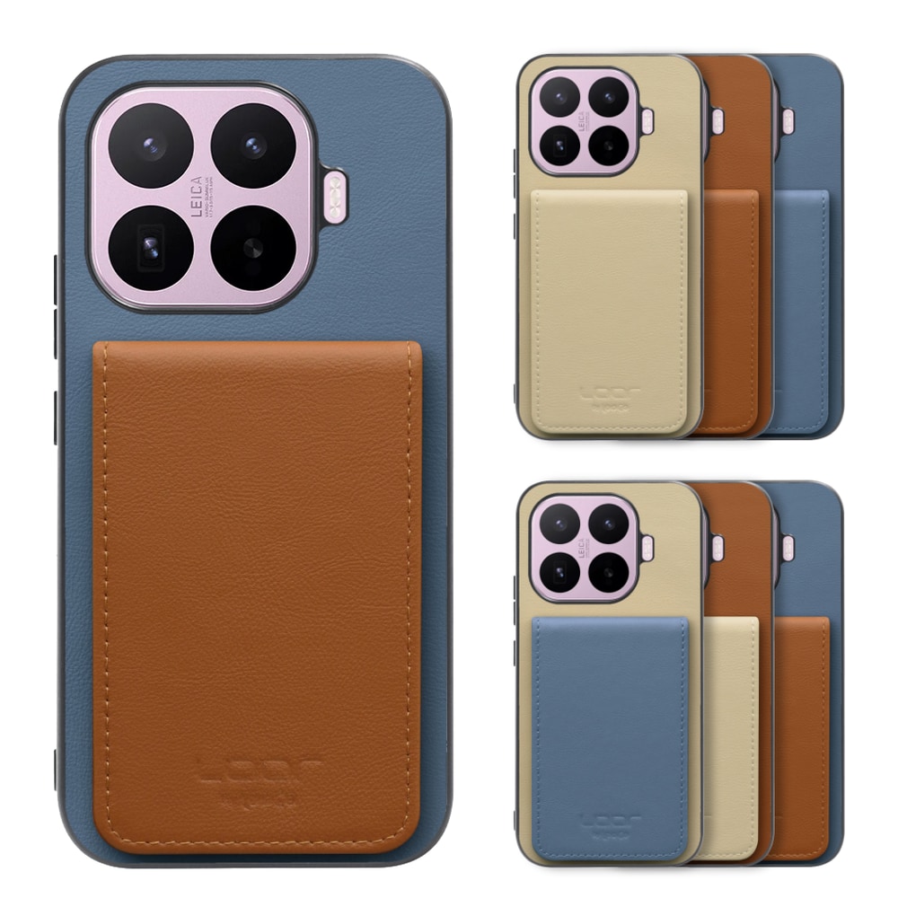[ LOOF BASIC-SHELL SLIM CARD 4カード ] Xiaomi 17T シャオミ ケース 背面 カード収納 カード入れ カードポケット カバー スマホケース 薄型 大容量 本革 [ Xiaomi 17T ]