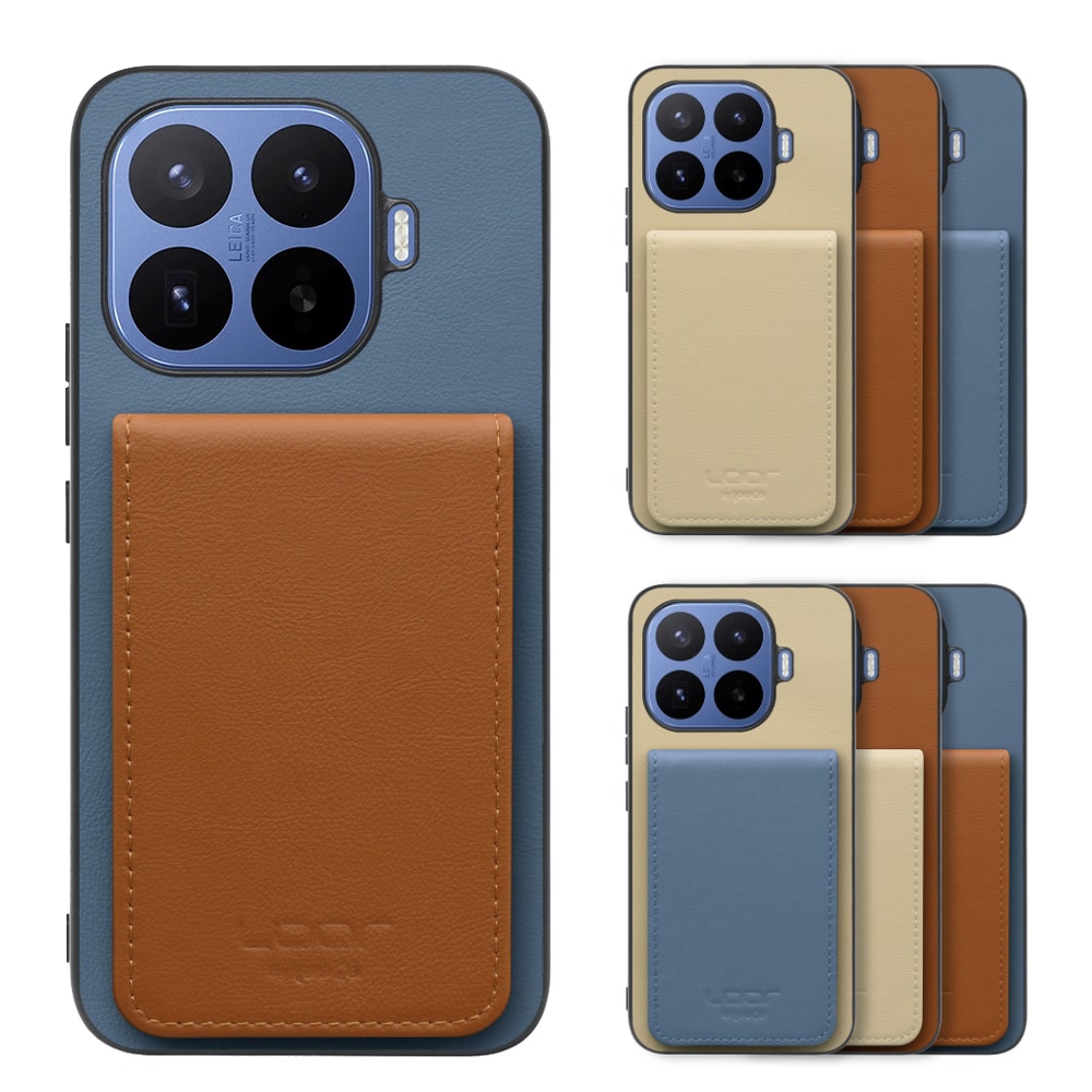 [ LOOF BASIC-SHELL SLIM CARD 4カード ] Xiaomi 17T Pro シャオミ ケース 背面 カード収納 カード入れ カードポケット カバー スマホケース 薄型 大容量 本革 [ Xiaomi 17T Pro ]