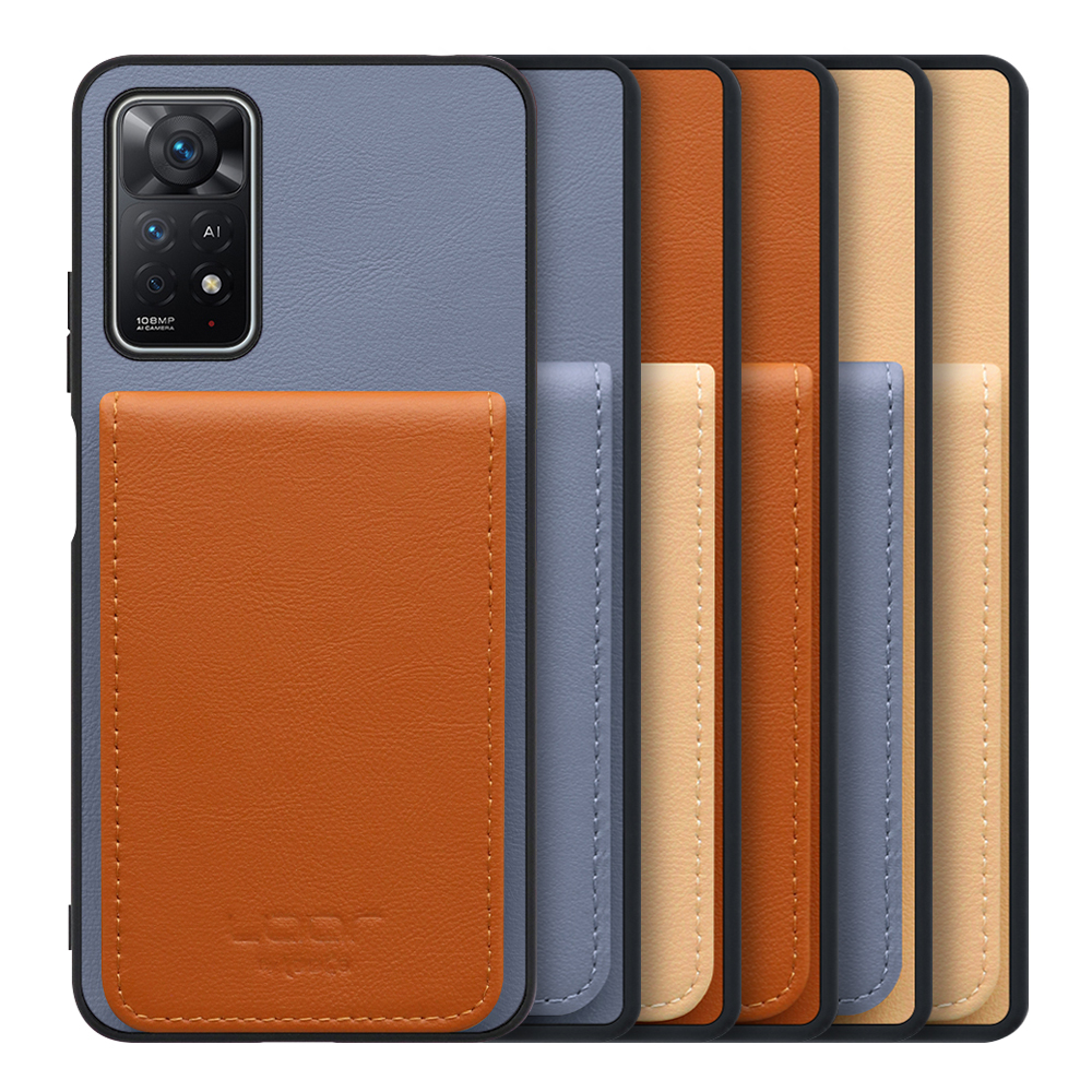 [ LOOF BASIC-SHELL SLIM CARD ] Xiaomi Redmi Note 11 Pro 5G redminote11pro5g note11pro 11pro ケース 背面 カード収納 カード入れ カードポケット カバー スマホケース 薄型 大容量 本革 [ Redmi Note 11 Pro 5G ]