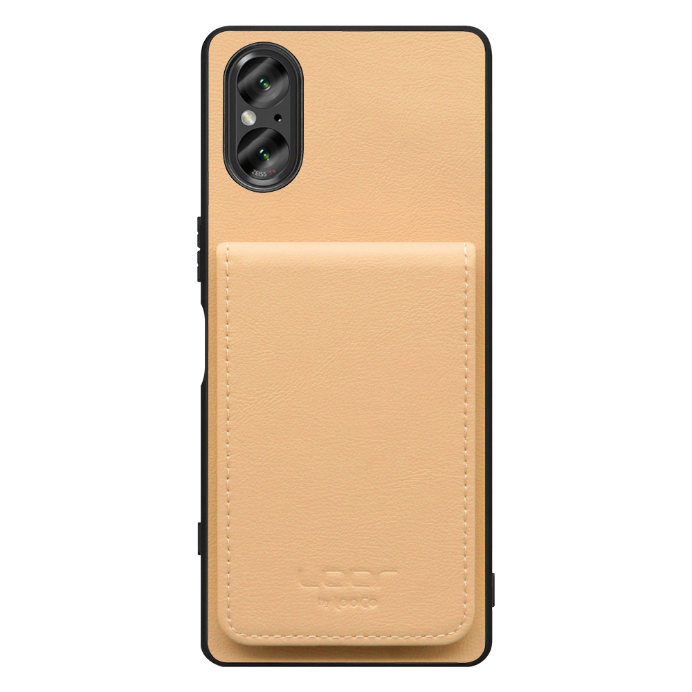 [ LOOF BASIC-SHELL SLIM CARD ] Xperia 5 V SO-53D / SOG12 5V Xperia5V ケース 背面 カード収納 カード入れ カードポケット カバー スマホケース 薄型 大容量 本革 [ Xperia 5 V ]