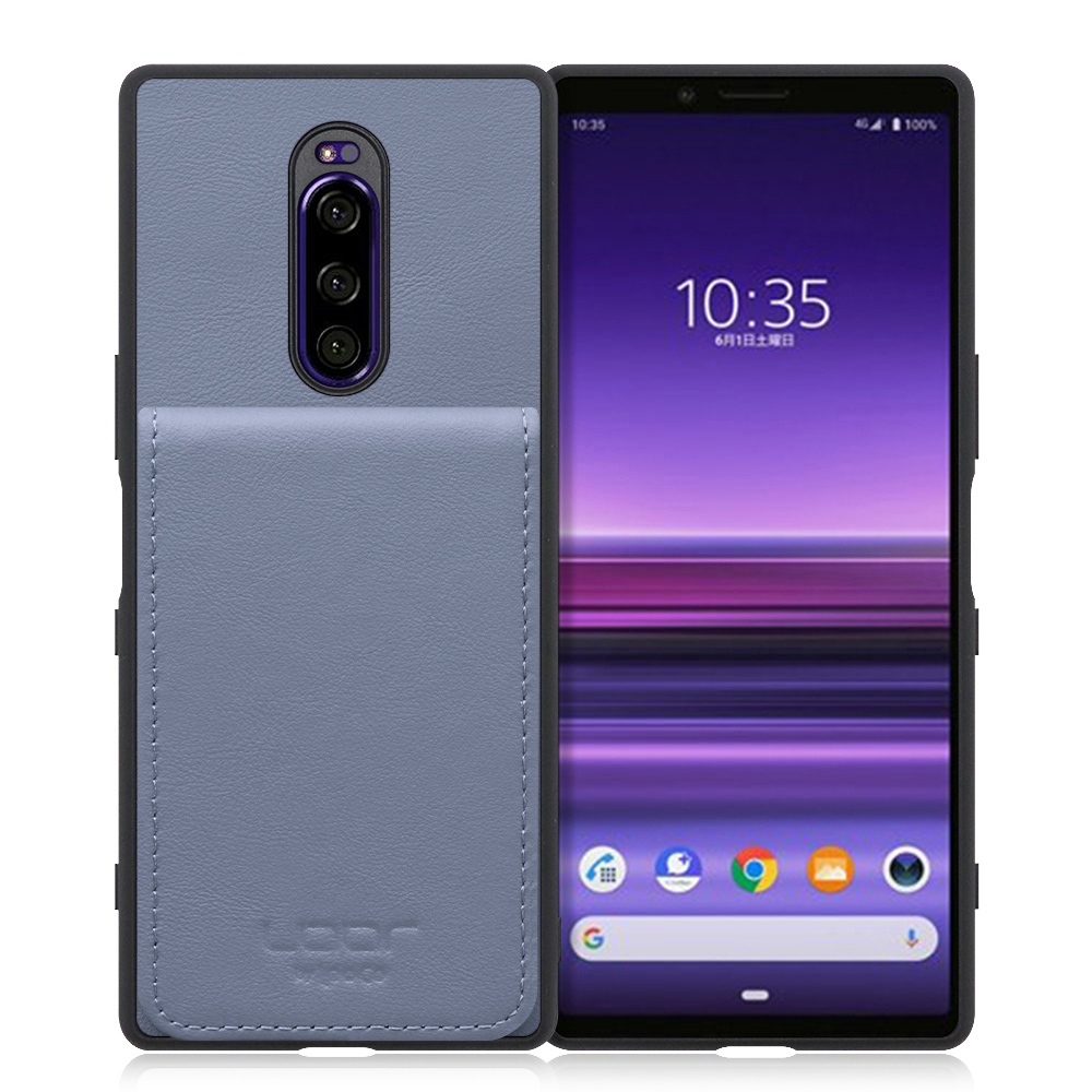 [ LOOF BASIC-SHELL SLIM CARD ] Xperia 1/ / Xperia 1 Professional Edition xperia1 ケース 背面 カード収納 カード入れ カードポケット カバー スマホケース 薄型 大容量 本革 [ Xperia 1/ Xperia 1 Professional Edition ]