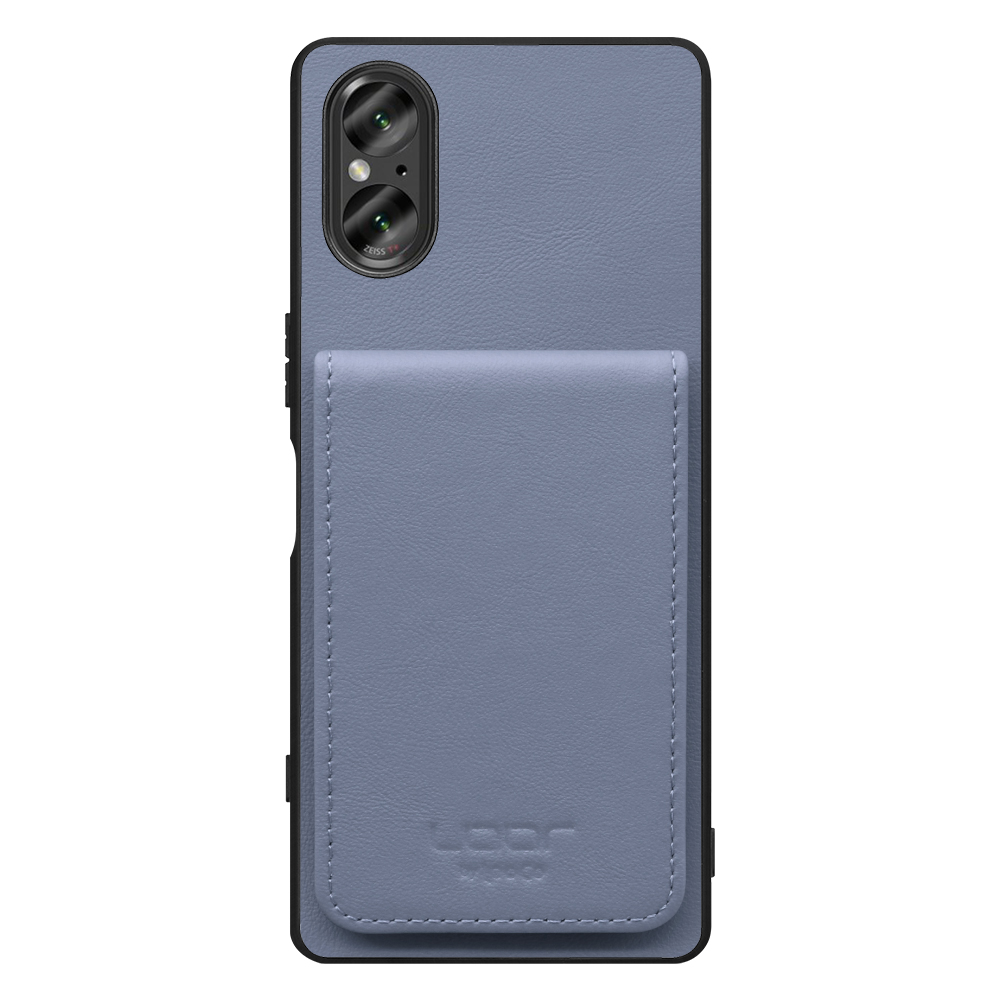 [ LOOF BASIC-SHELL SLIM CARD ] Xperia 5 V SO-53D / SOG12 5V Xperia5V ケース 背面 カード収納 カード入れ カードポケット カバー スマホケース 薄型 大容量 本革 [ Xperia 5 V ]