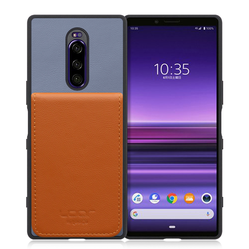 [ LOOF BASIC-SHELL SLIM CARD ] Xperia 1/ / Xperia 1 Professional Edition xperia1 ケース 背面 カード収納 カード入れ カードポケット カバー スマホケース 薄型 大容量 本革 [ Xperia 1/ Xperia 1 Professional Edition ]