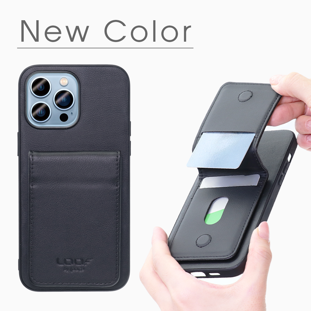 [ LOOF BASIC-SHELL SLIM CARD 2カード ] Nothing Phone (2a)  ケース 背面 カード収納 カード入れ カードポケット カバー スマホケース 薄型 大容量 本革 [ Nothing Phone (2a) ]