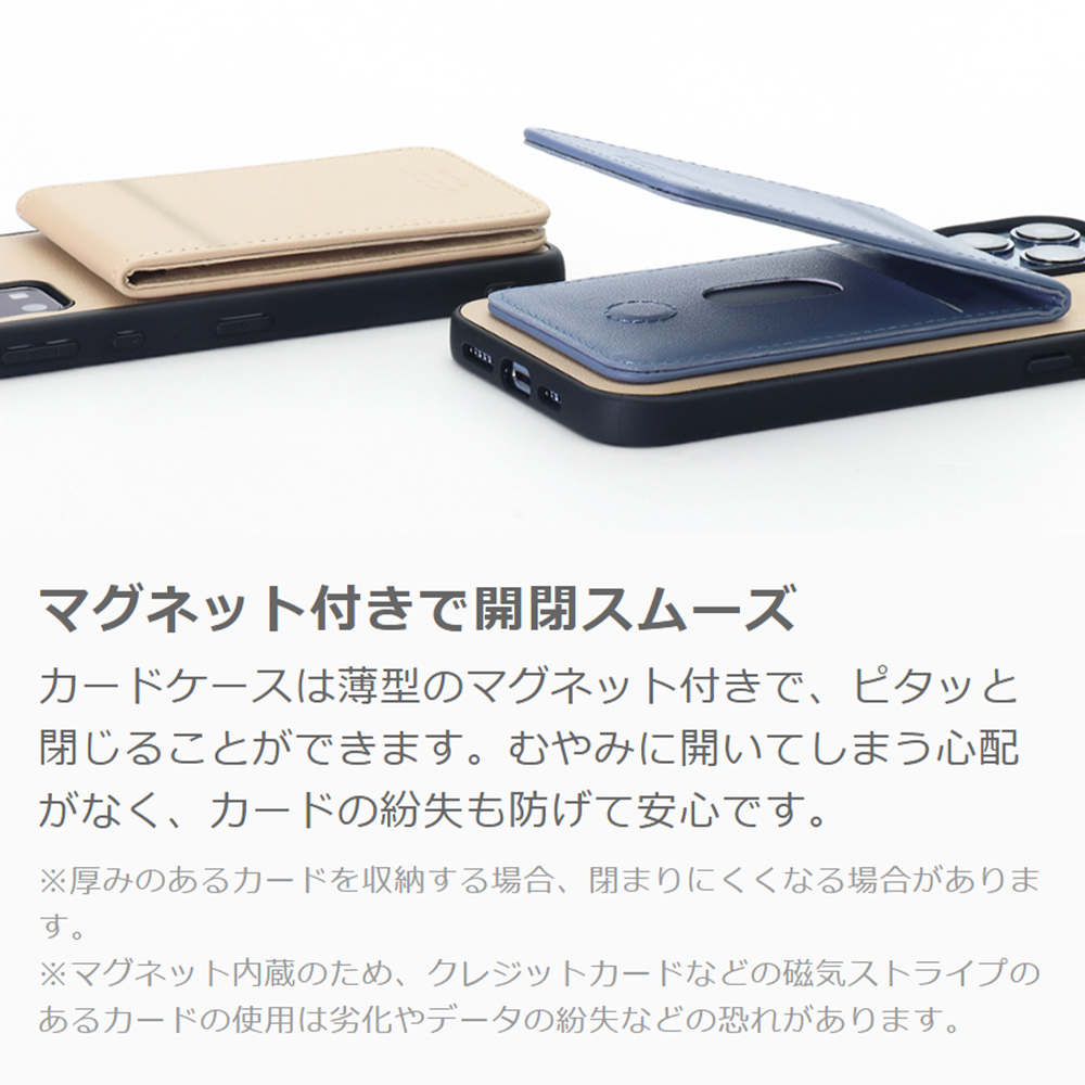 [ LOOF BASIC-SHELL SLIM CARD 2カード ] OPPO Reno16 5G CPH2865 ケース 背面 カード収納 カード入れ カードポケット カバー スマホケース 薄型 大容量 本革 [ OPPO Reno16 5G ]