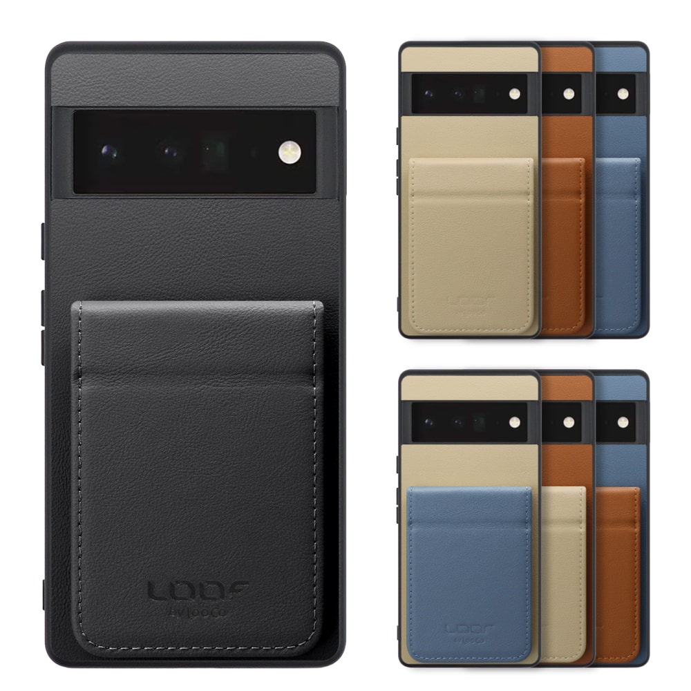 [ LOOF BASIC-SHELL SLIM CARD 2カード ] Google Pixel 6 Pro Googlepixel6pro 6pro プロ ピクセル6pro ケース 背面 カード収納 カード入れ カードポケット カバー スマホケース 薄型 大容量 本革 [ Google Pixel 6 Pro ]
