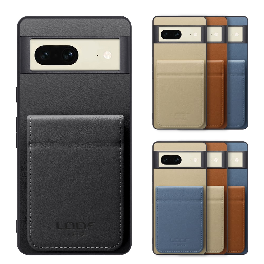 [ LOOF BASIC-SHELL SLIM CARD 2カード ] Google pixel 7 googlepixel7 pixel7 ピクセル7 ケース 背面 カード収納 カード入れ カードポケット カバー スマホケース 薄型 大容量 本革 [ Google Pixel 7 ]