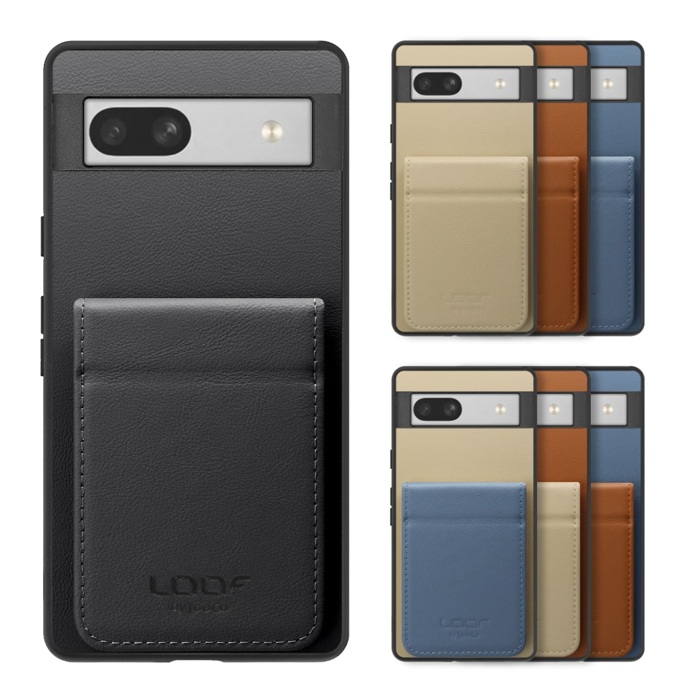 [ LOOF BASIC-SHELL SLIM CARD 2カード ] Google Pixel 7a googlepixel7a pixel7a ケース 背面 カード収納 カード入れ カードポケット カバー スマホケース 薄型 大容量 本革 [ Google Pixel 7a ]