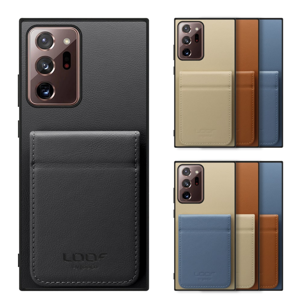 [ LOOF BASIC-SHELL SLIM CARD 2カード ] Galaxy Note 20 Ultra 5G note20ultra5g note20 ケース 背面 カード収納 カード入れ カードポケット カバー スマホケース 薄型 大容量 本革 [ Galaxy Note20 Ultra ]