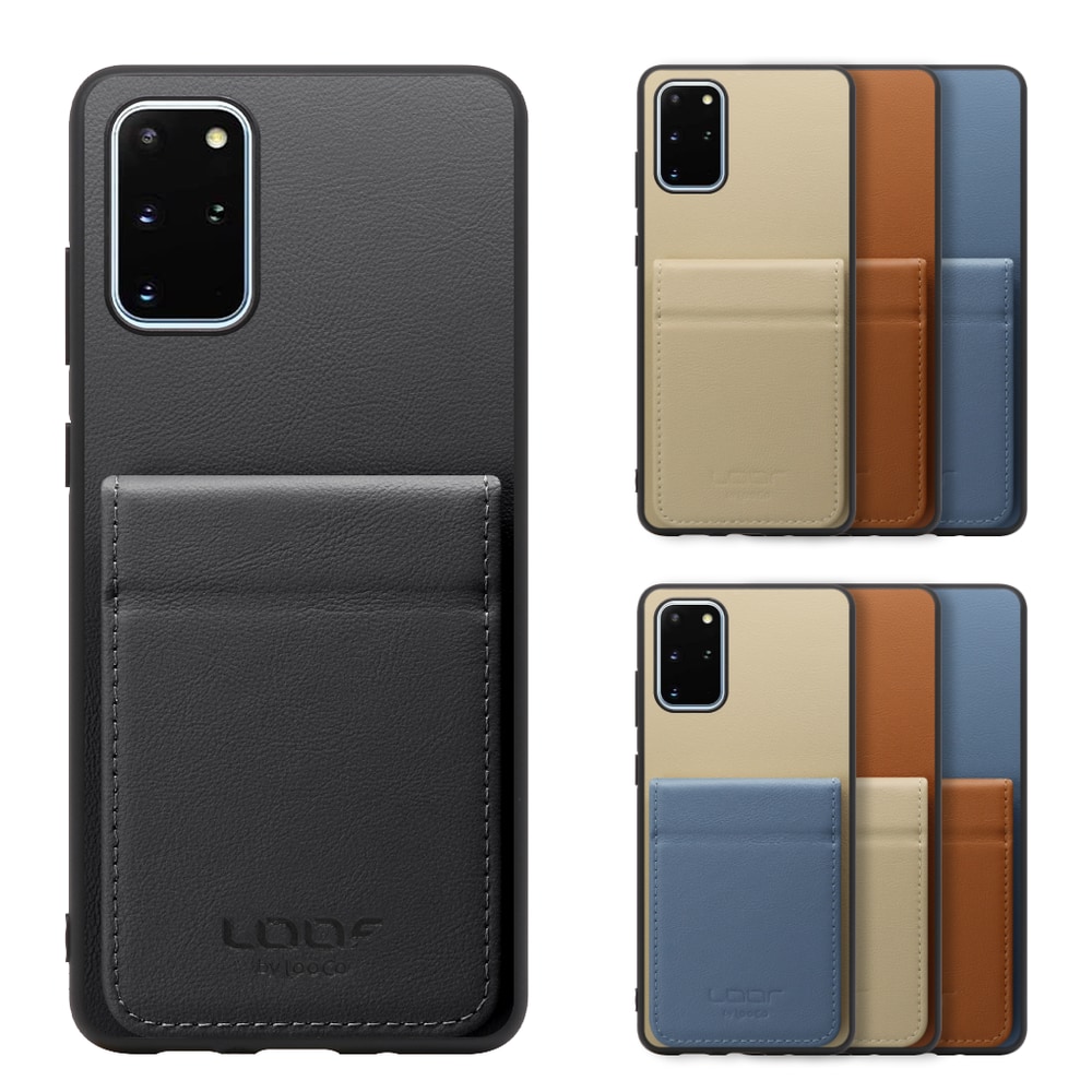 [ LOOF BASIC-SHELL SLIM CARD 2カード ] Galaxy S20+ 5G SC-52A / SCG02 s20plus S20 plus s20プラス s20+5g s20plus5g ケース 背面 カード収納 カード入れ カードポケット カバー スマホケース 薄型 大容量 本革 [ Galaxy S20+ 5G ]