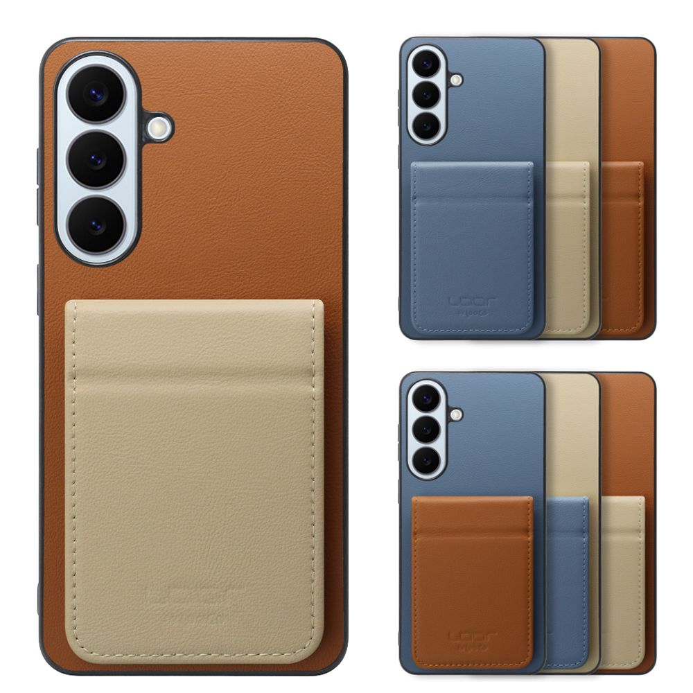 [ LOOF BASIC-SHELL SLIM CARD 2カード ] Galaxy S26+ Samsung SC-52G ケース 背面 カード収納 カード入れ カードポケット カバー スマホケース 薄型 大容量 本革 [ Galaxy S26+ ]