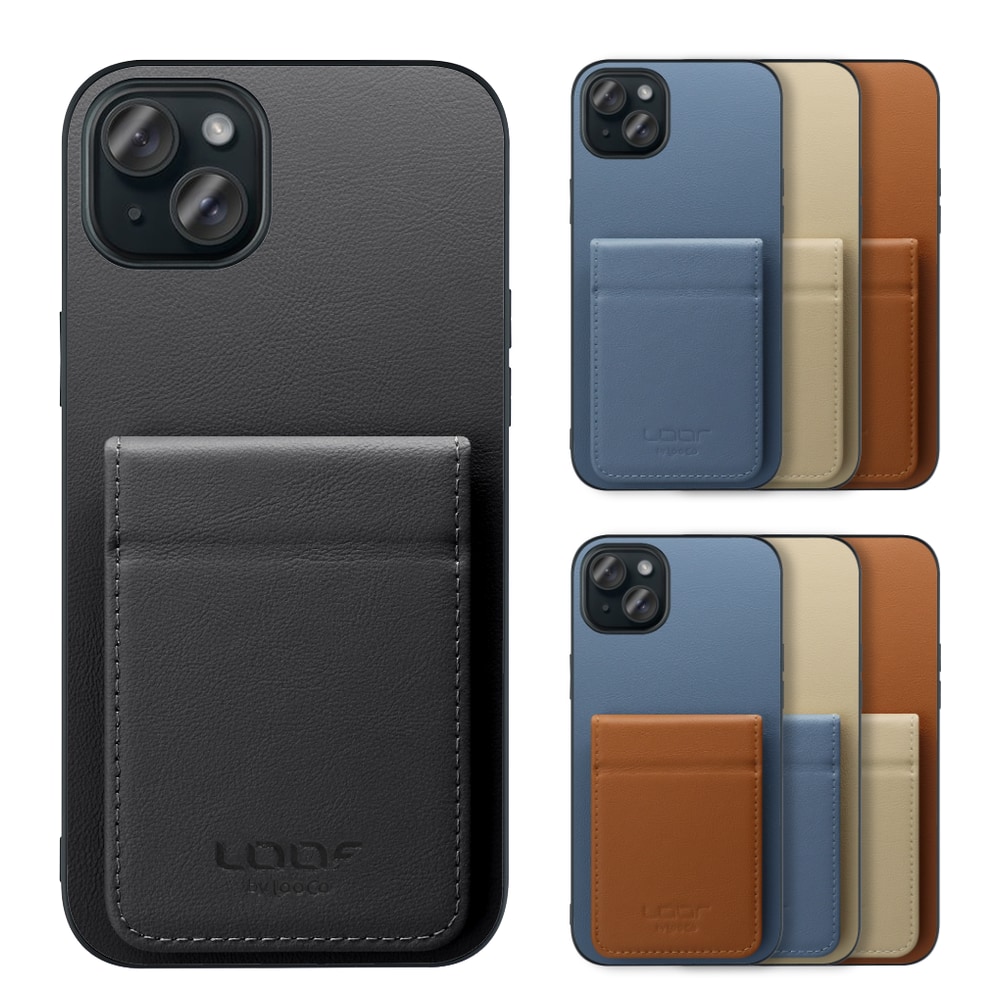 [ LOOF BASIC-SHELL SLIM CARD 2カード ] iPhone 15 Plus iPhone15 Plus アイフォン15 プラス iPhone 15 Plus 15Plus アイフォン 15 ケース 背面 カード収納 カード入れ カードポケット カバー スマホケース 薄型 大容量 本革 [ iPhone 15 Plus ]