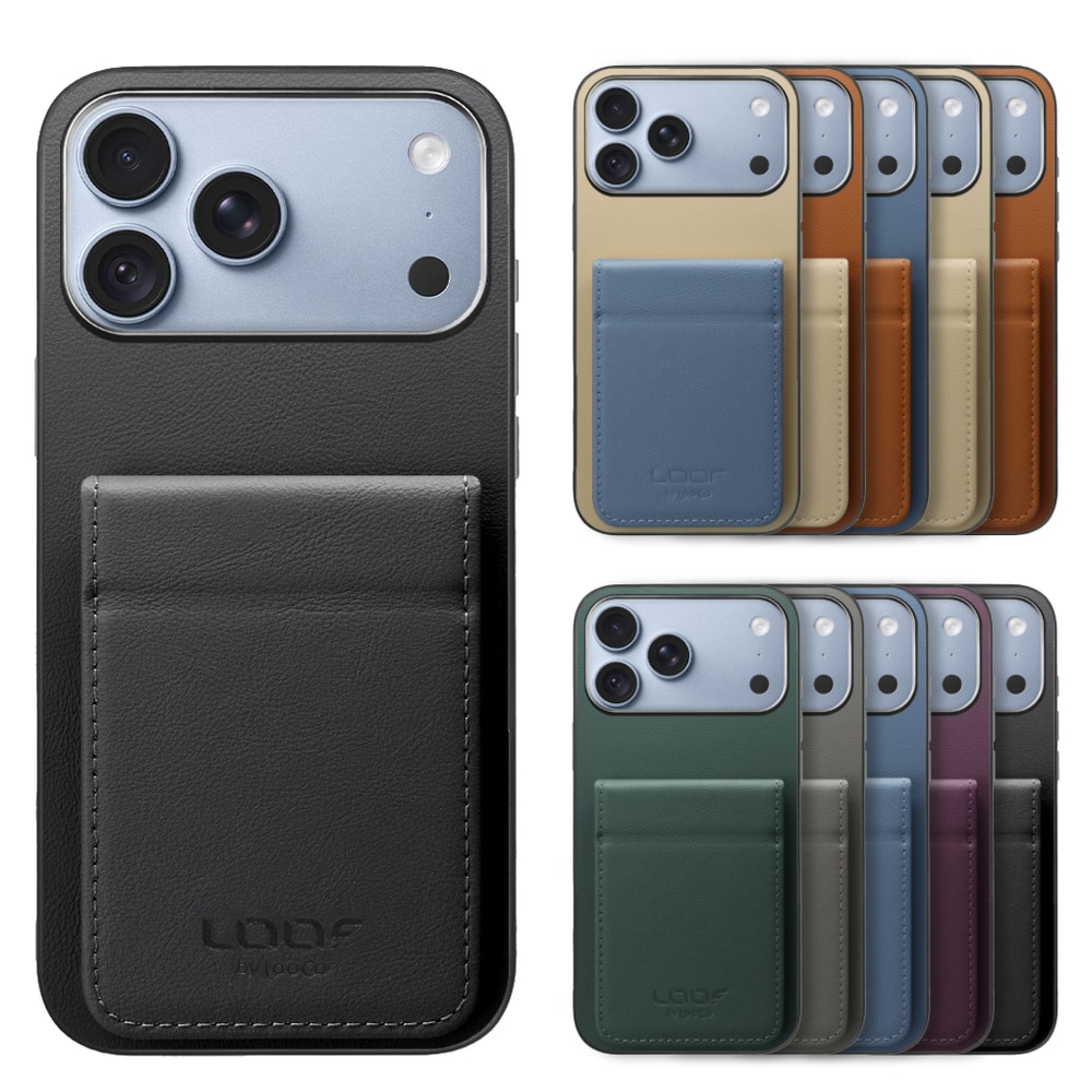 [ LOOF BASIC-SHELL SLIM CARD 2カード ] iPhone 18 Pro Max iPhone18 Pro Max アイフォン18 プロ マックス ケース 背面 カード収納 カード入れ カードポケット カバー スマホケース 薄型 大容量 本革 [ iPhone 18 Pro Max ]