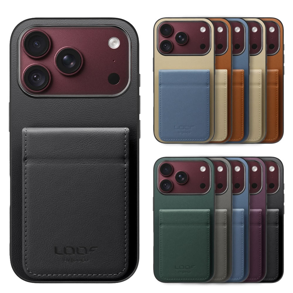 [ LOOF BASIC-SHELL SLIM CARD 2カード ] iPhone 18 Pro iPhone18 Pro アイフォン18 プロ ケース 背面 カード収納 カード入れ カードポケット カバー スマホケース 薄型 大容量 本革 [ iPhone 18 Pro ]