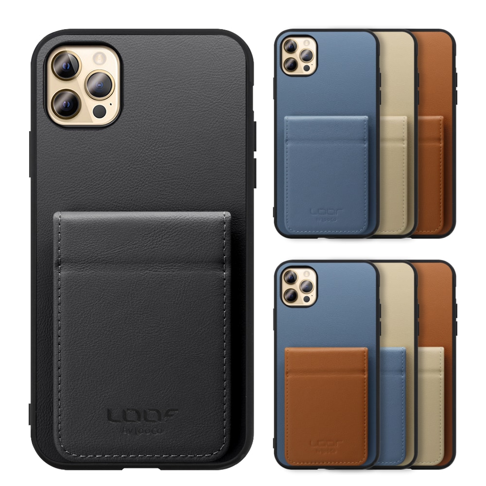 [ LOOF BASIC-SHELL SLIM CARD 2カード ] iPhone 12 Pro Max iphone12promax 12promax 12プロマックス ケース 背面 カード収納 カード入れ カードポケット カバー スマホケース 薄型 大容量 本革 [ iPhone 12 Pro Max ]