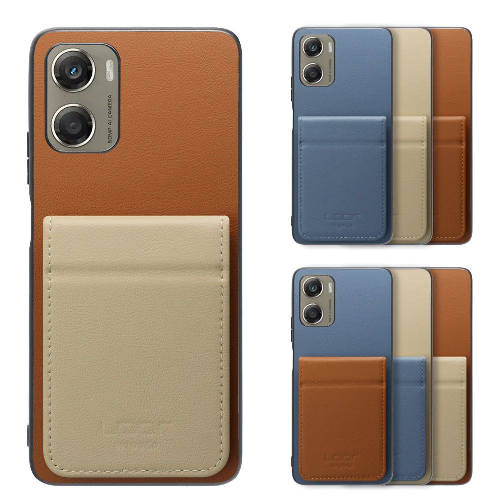[ LOOF BASIC-SHELL SLIM CARD 2カード ] moto g06 モトローラ XT2535-6 ケース 背面 カード収納 カード入れ カードポケット カバー スマホケース 薄型 大容量 本革 [ moto g06 ]