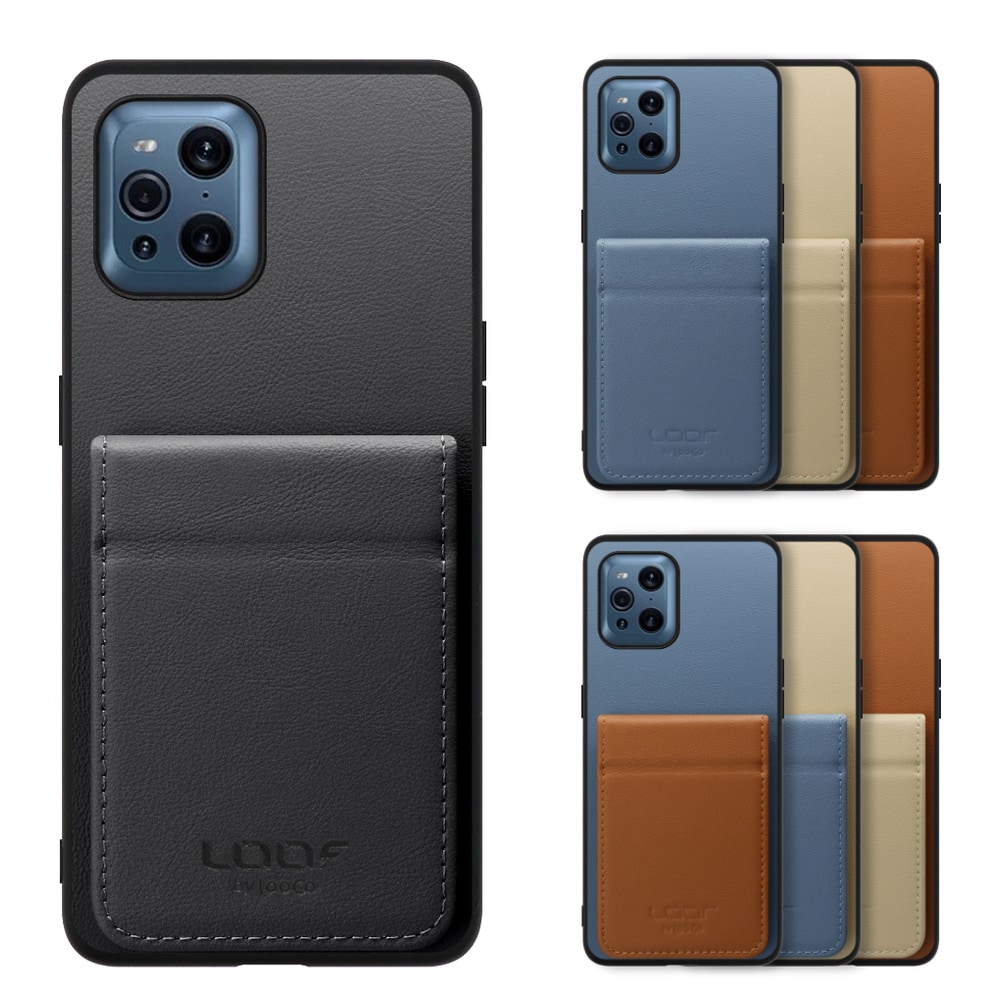 [ LOOF BASIC-SHELL SLIM CARD 2カード ] OPPO Find X3 Pro OPG03 findx3pro x3pro findx3 ケース 背面 カード収納 カード入れ カードポケット カバー スマホケース 薄型 大容量 本革 [ OPPO Find X3 Pro ]