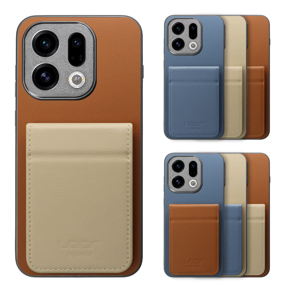 [ LOOF BASIC-SHELL SLIM CARD 2カード ] OPPO Find X9 OPG07 CPH2797 ケース 背面 カード収納 カード入れ カードポケット カバー スマホケース 薄型 大容量 本革 [ OPPO Find X9 ]