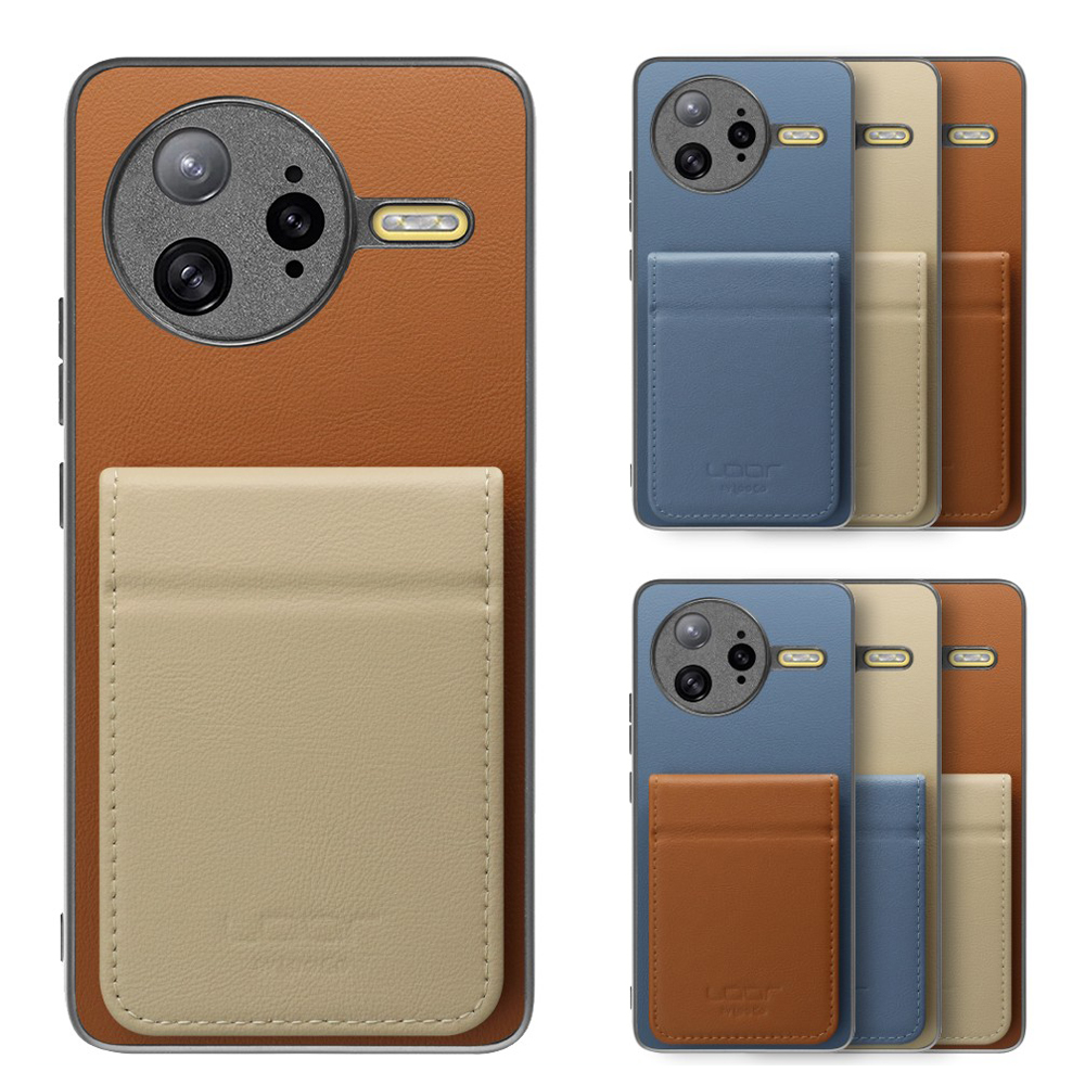 [ LOOF BASIC-SHELL SLIM CARD 2カード ] POCO F7 Ultra Xiaomi シャオミ ケース 背面 カード収納 カード入れ カードポケット カバー スマホケース 薄型 大容量 本革 [ POCO F7 Ultra ]