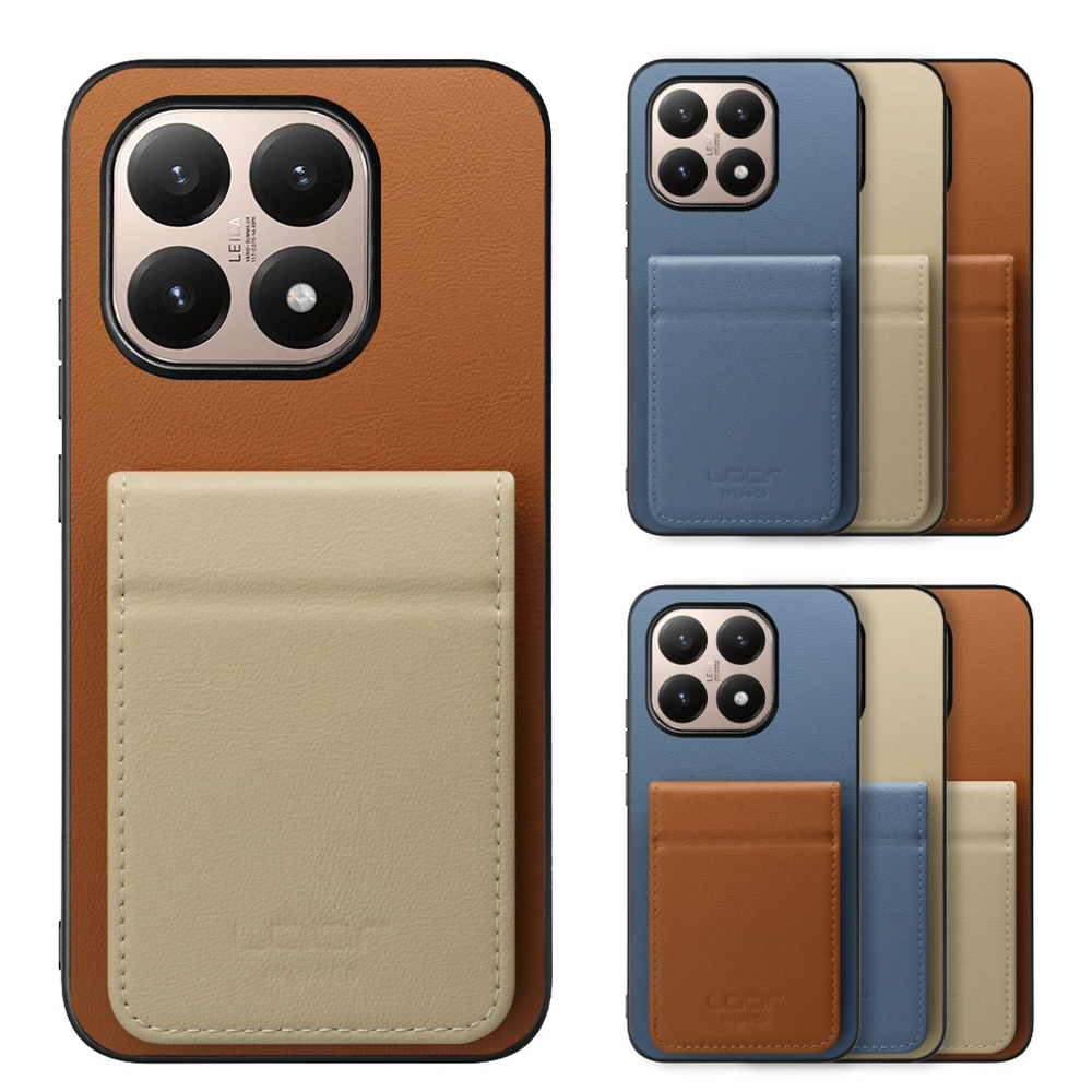 [ LOOF BASIC-SHELL SLIM CARD 2カード ] Xiaomi 15T シャオミ 15T ケース 背面 カード収納 カード入れ カードポケット カバー スマホケース 薄型 大容量 本革 [ Xiaomi 15T ]