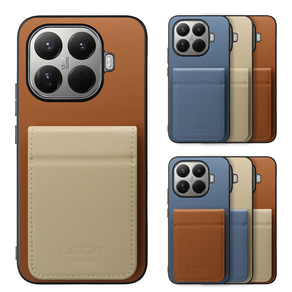 [ LOOF BASIC-SHELL SLIM CARD 2カード ] Xiaomi 15T Pro シャオミ 15T Pro ケース 背面 カード収納 カード入れ カードポケット カバー スマホケース 薄型 大容量 本革 [ Xiaomi 15T Pro ]