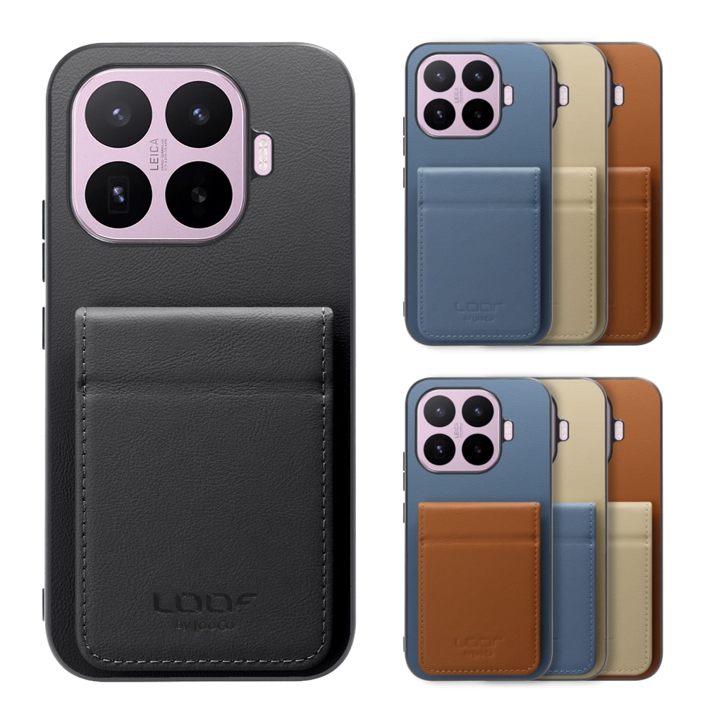 [ LOOF BASIC-SHELL SLIM CARD 2カード ] Xiaomi 17T シャオミ ケース 背面 カード収納 カード入れ カードポケット カバー スマホケース 薄型 大容量 本革 [ Xiaomi 17T ]
