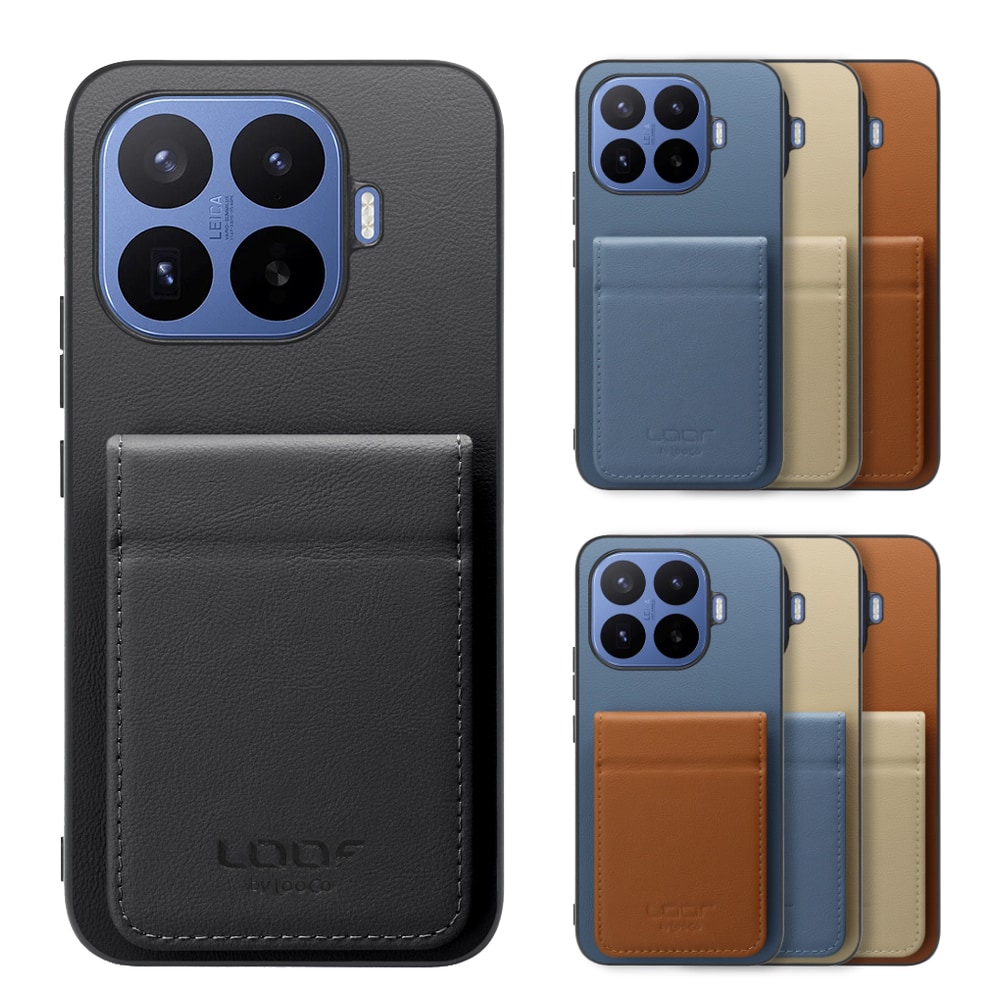 [ LOOF BASIC-SHELL SLIM CARD 2カード ] Xiaomi 17T Pro シャオミ ケース 背面 カード収納 カード入れ カードポケット カバー スマホケース 薄型 大容量 本革 [ Xiaomi 17T Pro ]