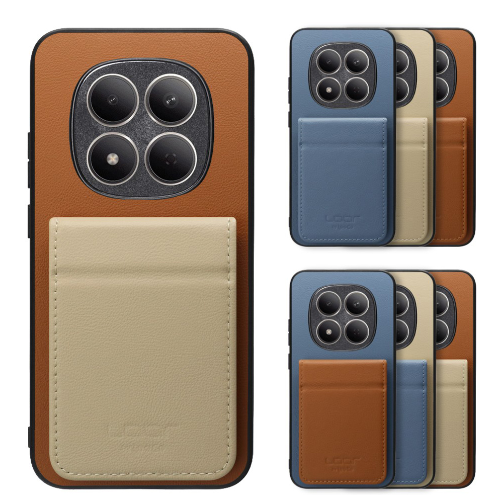 [ LOOF BASIC-SHELL SLIM CARD 2カード ] REDMI Note 15 Pro 5G Xiaomi ケース 背面 カード収納 カード入れ カードポケット カバー スマホケース 薄型 大容量 本革 [ REDMI Note 15 Pro 5G ]