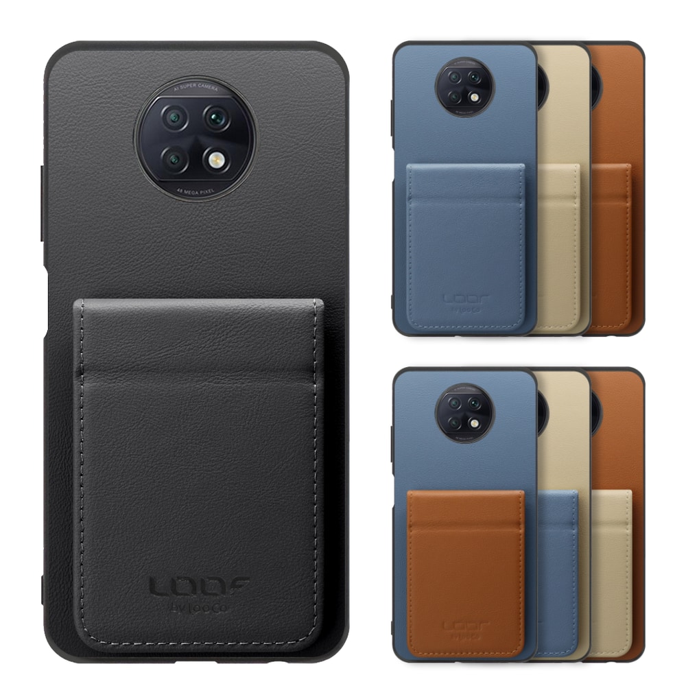 [ LOOF BASIC-SHELL SLIM CARD 2カード ] Xiaomi Redmi Note 9T redminote9t redminote note9t ケース 背面 カード収納 カード入れ カードポケット カバー スマホケース 薄型 大容量 本革 [ Redmi Note 9T ]
