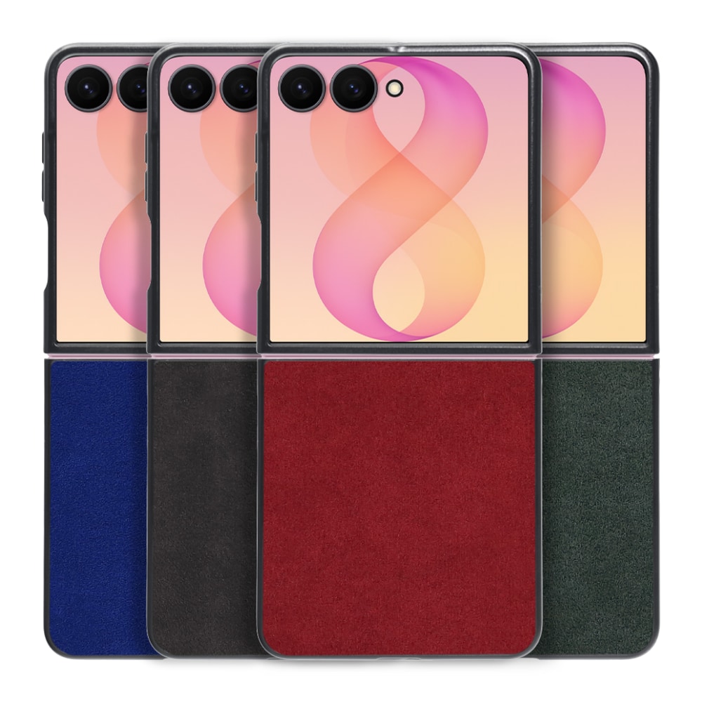 [ LOOF ALCANTARA-SHELL ] Galaxy Z Flip8 SM-F776Q SC-55G CG40 ケース カバー スマホケース アルカンターラ シンプル ストラップホール [ Galaxy Z Flip8 ]