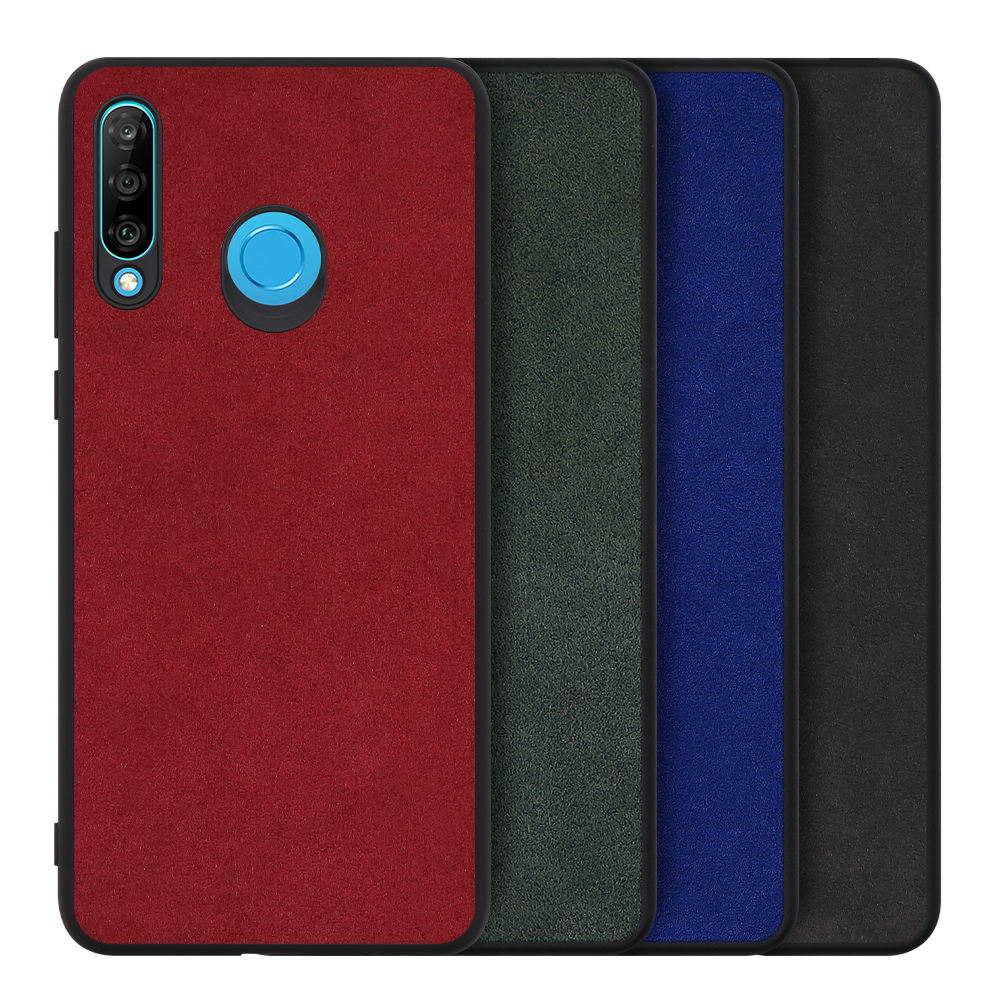 [ LOOF ALCANTARA-SHELL ] HUAWEI P30 lite / P30 lite Premium p30lite p30litepremium ケース カバー スマホケース アルカンターラ シンプル ストラップホール [ HUAWEI P30 lite / lite Premium ]